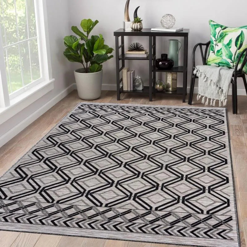 Retreat Lr81600 Black/Cream/Tan Rug - Baconco