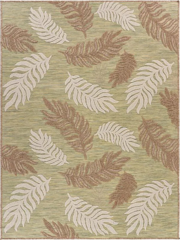 Retreat Lr81606 Tan/Green Rug - Baconco