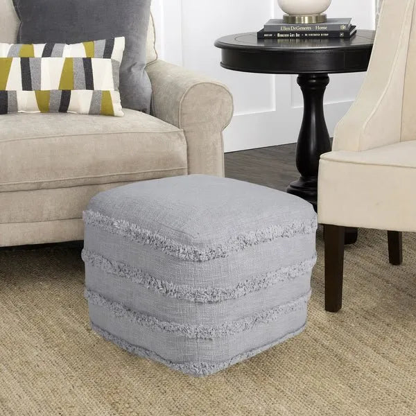 Revelation 34049GRY Grey Pouf - Baconco