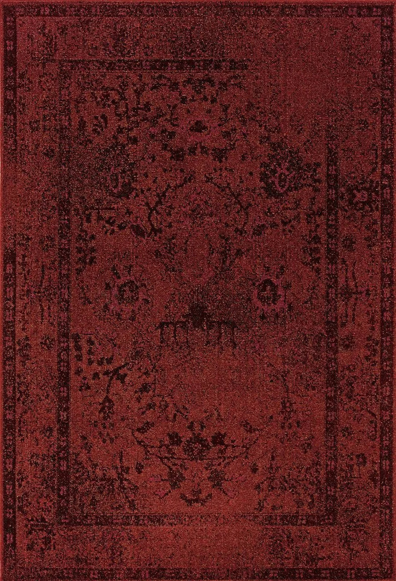 Revival 550R Red/ Grey Rug - Baconco