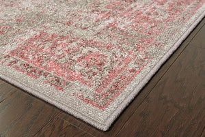 Revival 6330F Grey Pink Rug - Baconco