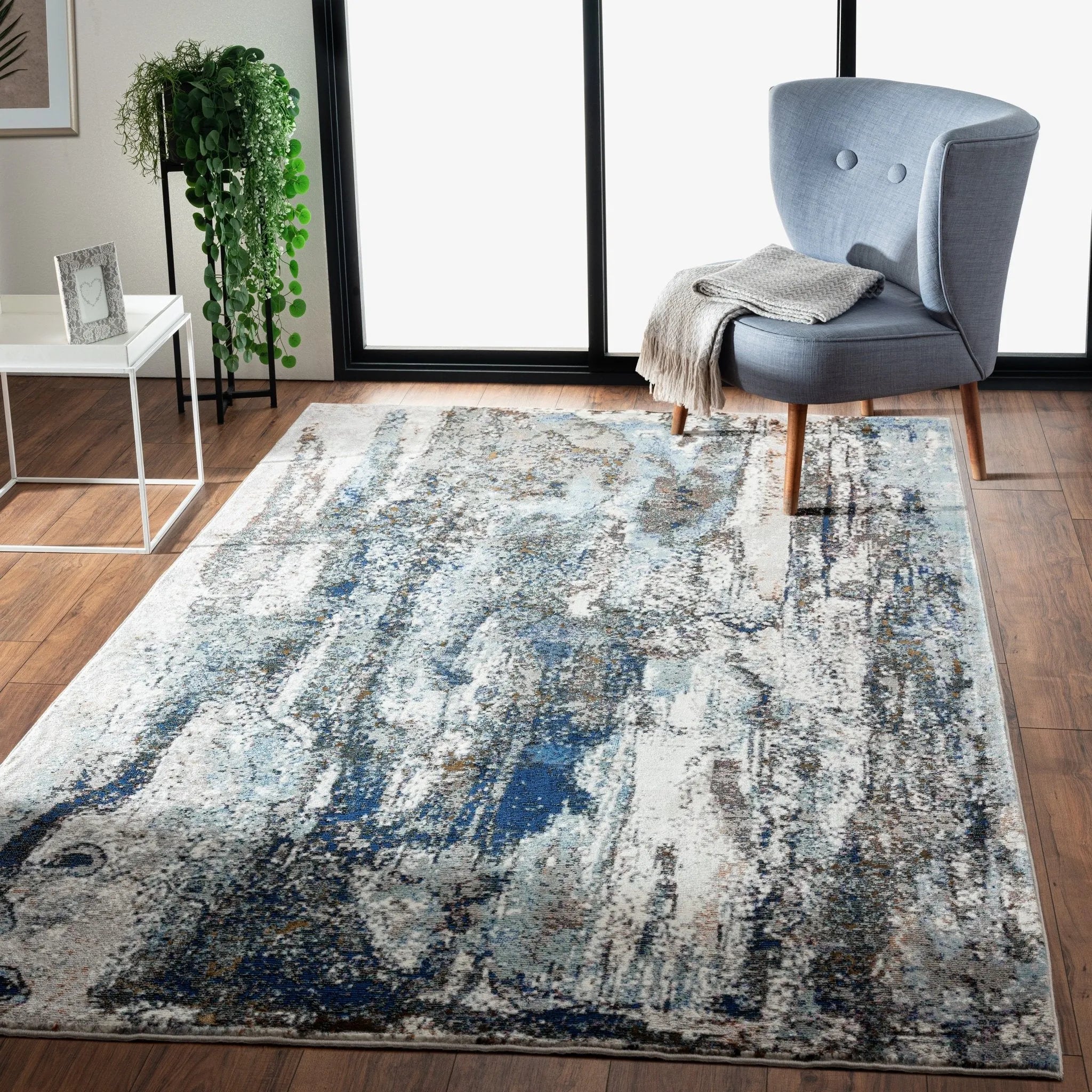 Revolution Lr81802 Blue/Gray Rug - Baconco