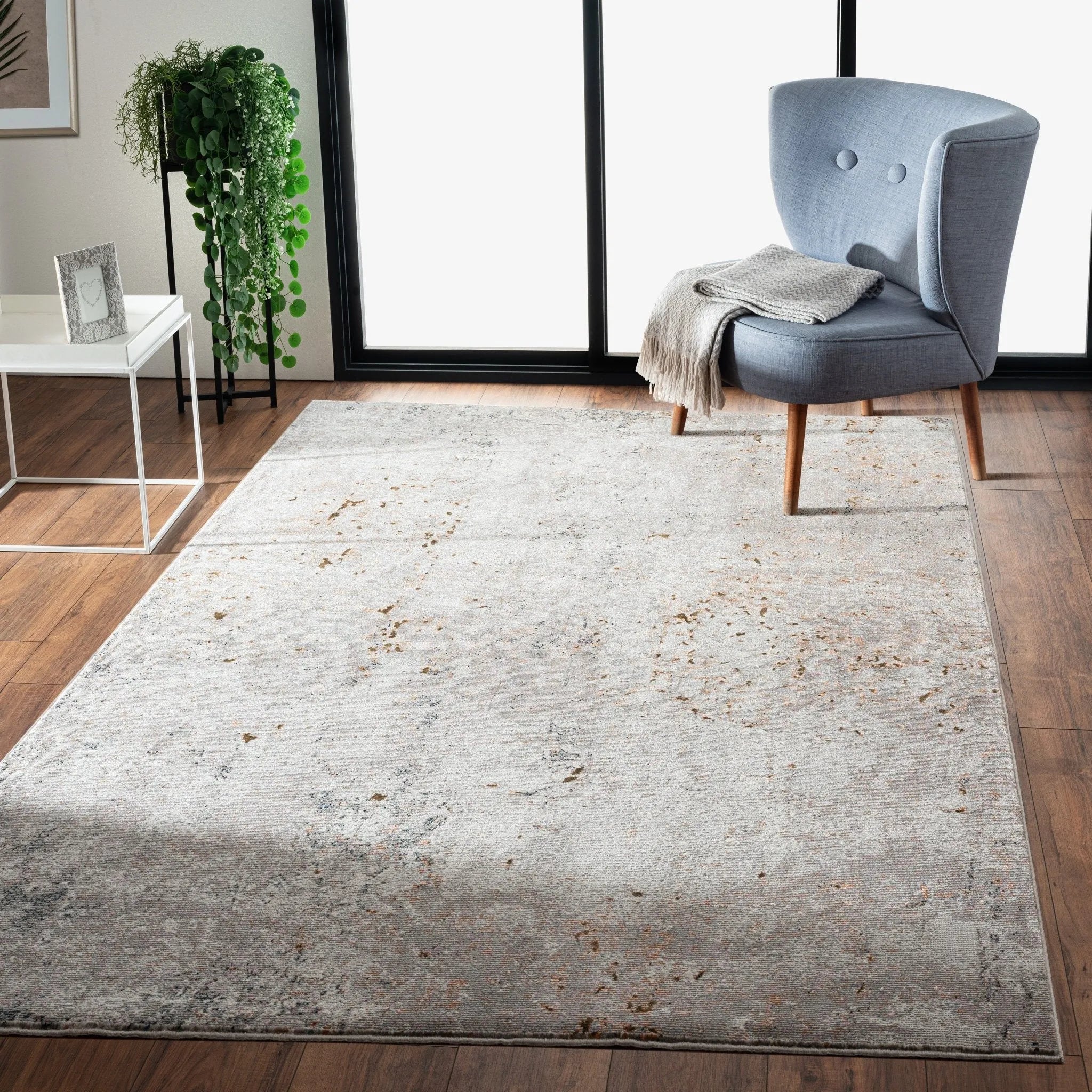 Revolution Lr81804 Light Gray/Orange Rug - Baconco