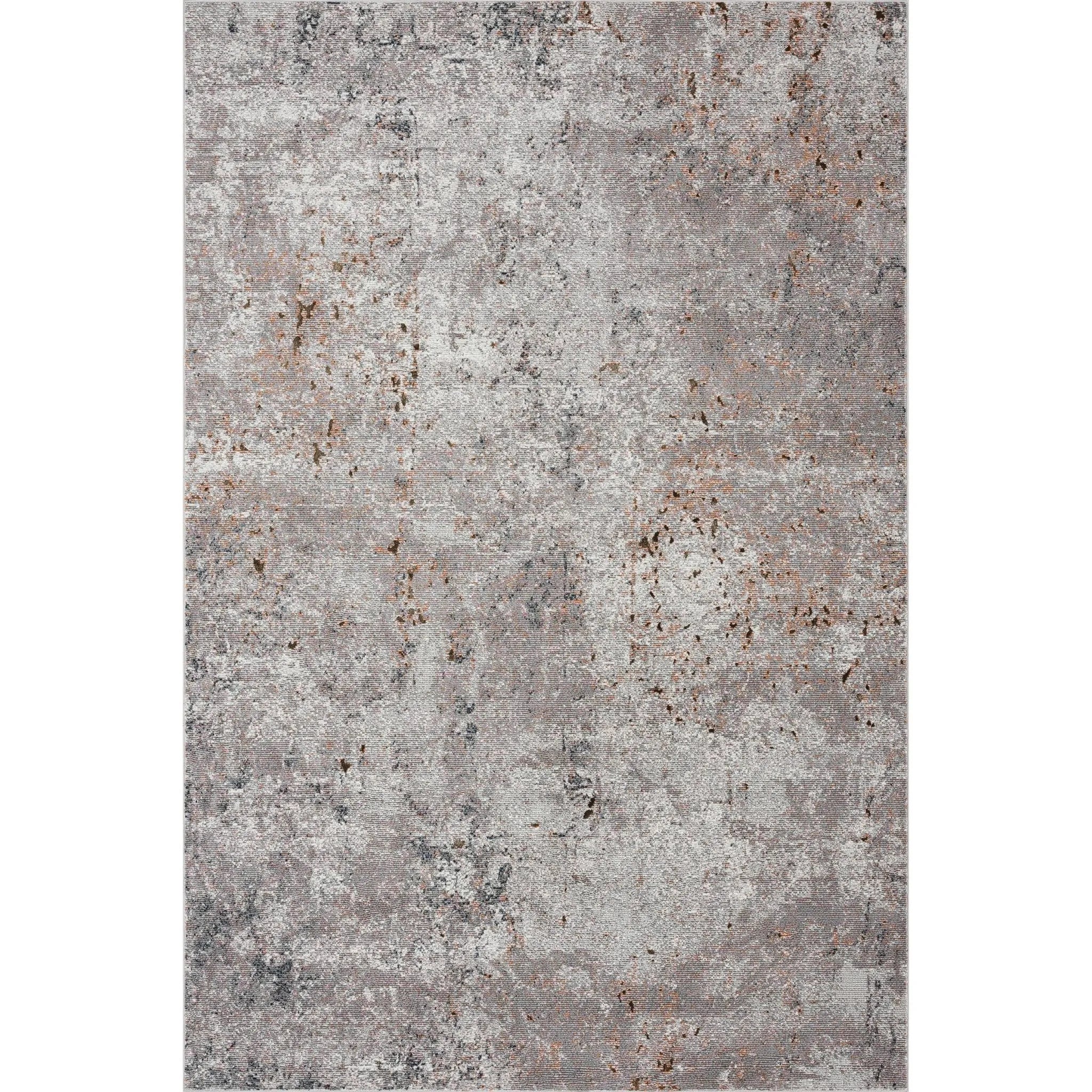 Revolution Lr81804 Light Gray/Orange Rug - Baconco