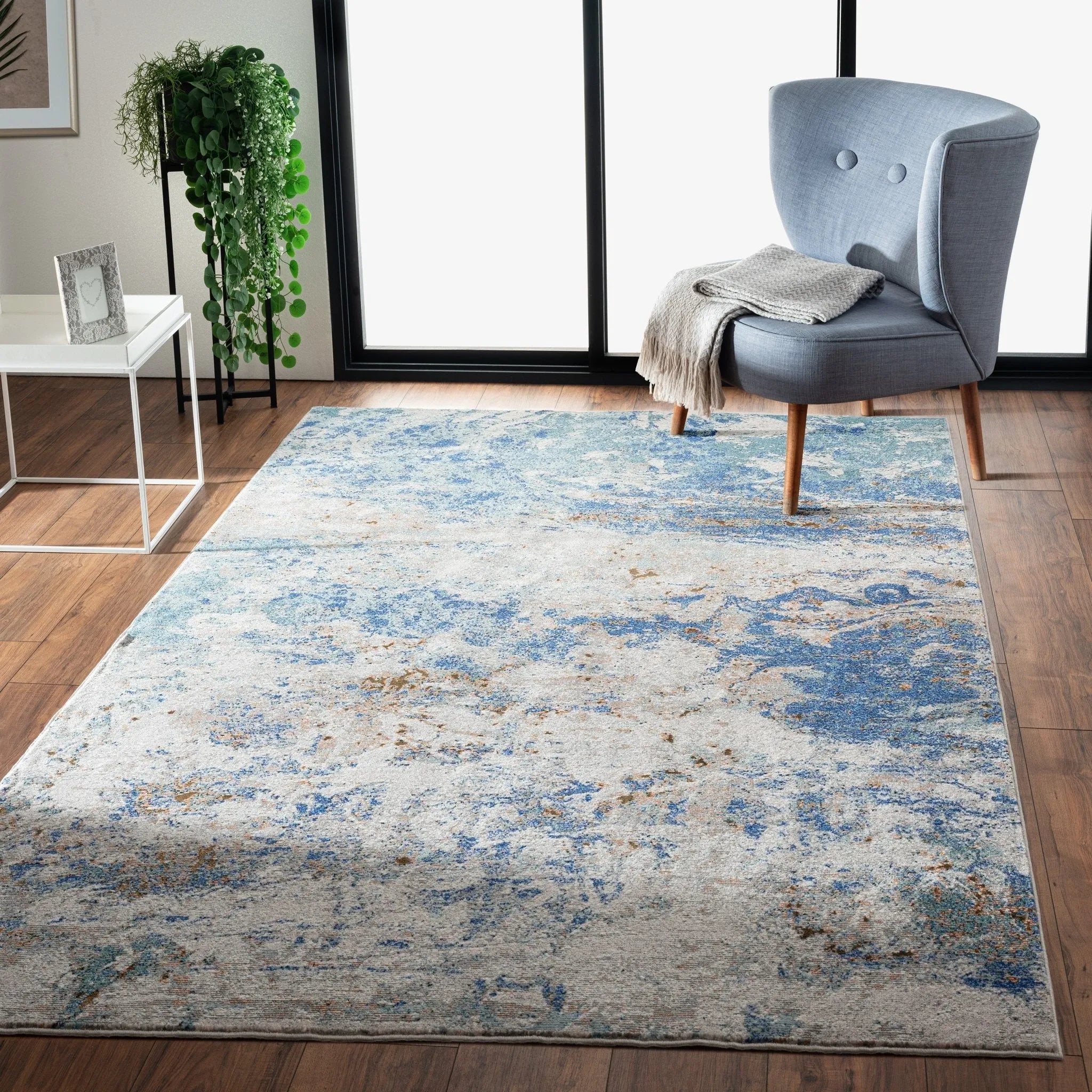 Revolution Lr81805 Blue/Orange Rug - Baconco