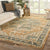 Rhapsody RHA02 Cadenza Orange/Blue Rug - Baconco