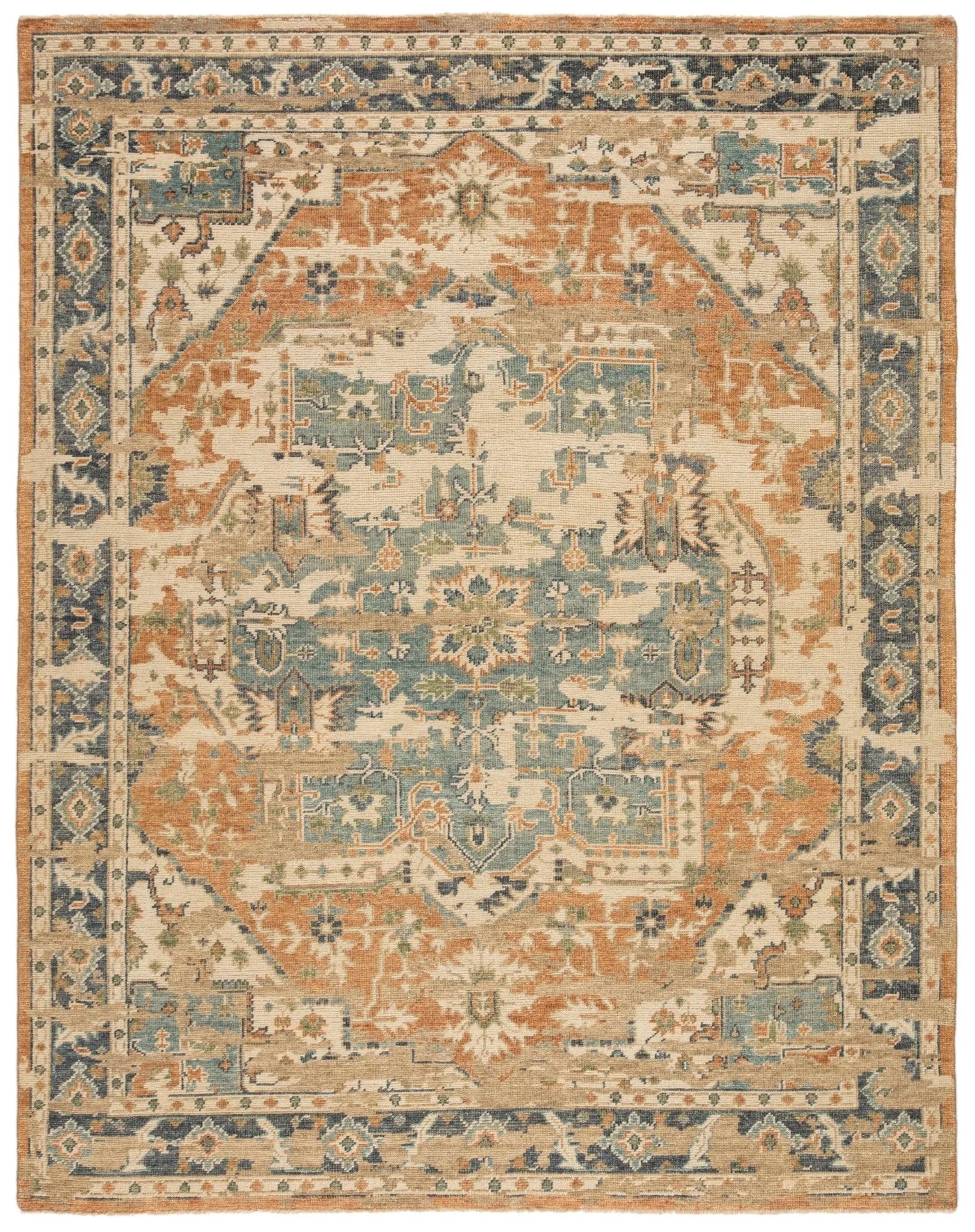 Rhapsody RHA02 Cadenza Orange/Blue Rug - Baconco