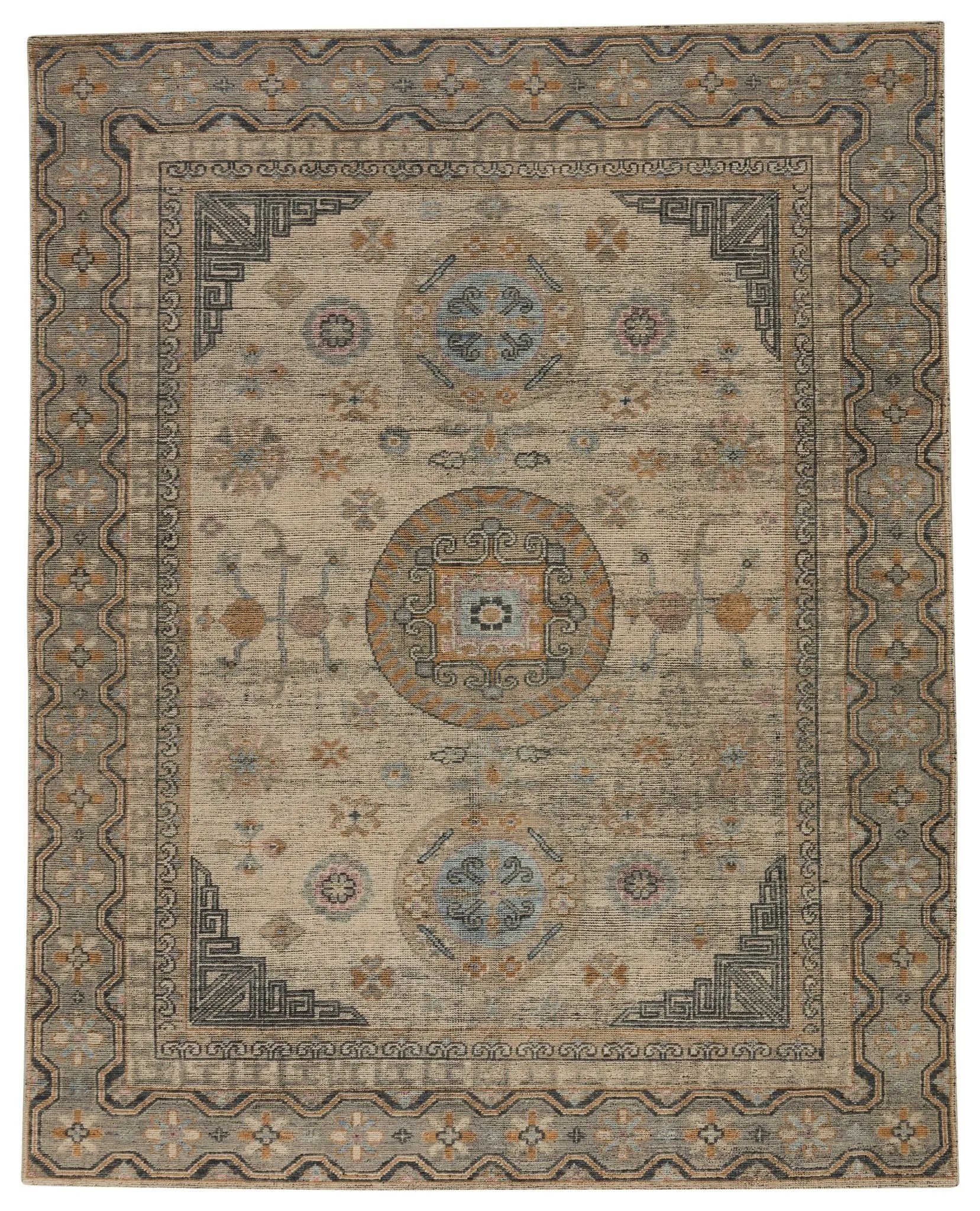 Rhapsody Rha05 Delpha Blue/Yellow Rug - Baconco