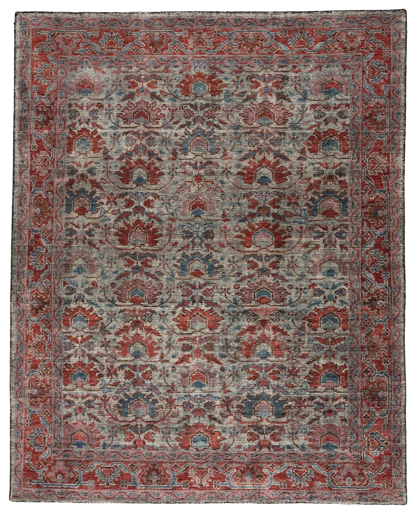 Rhapsody Rha09 Maebry Red/Blue Rug - Baconco