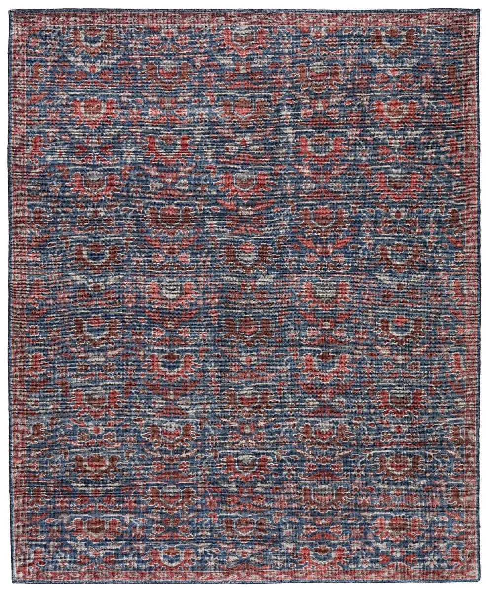 Rhapsody RHA10 Red/Blue Rug - Baconco