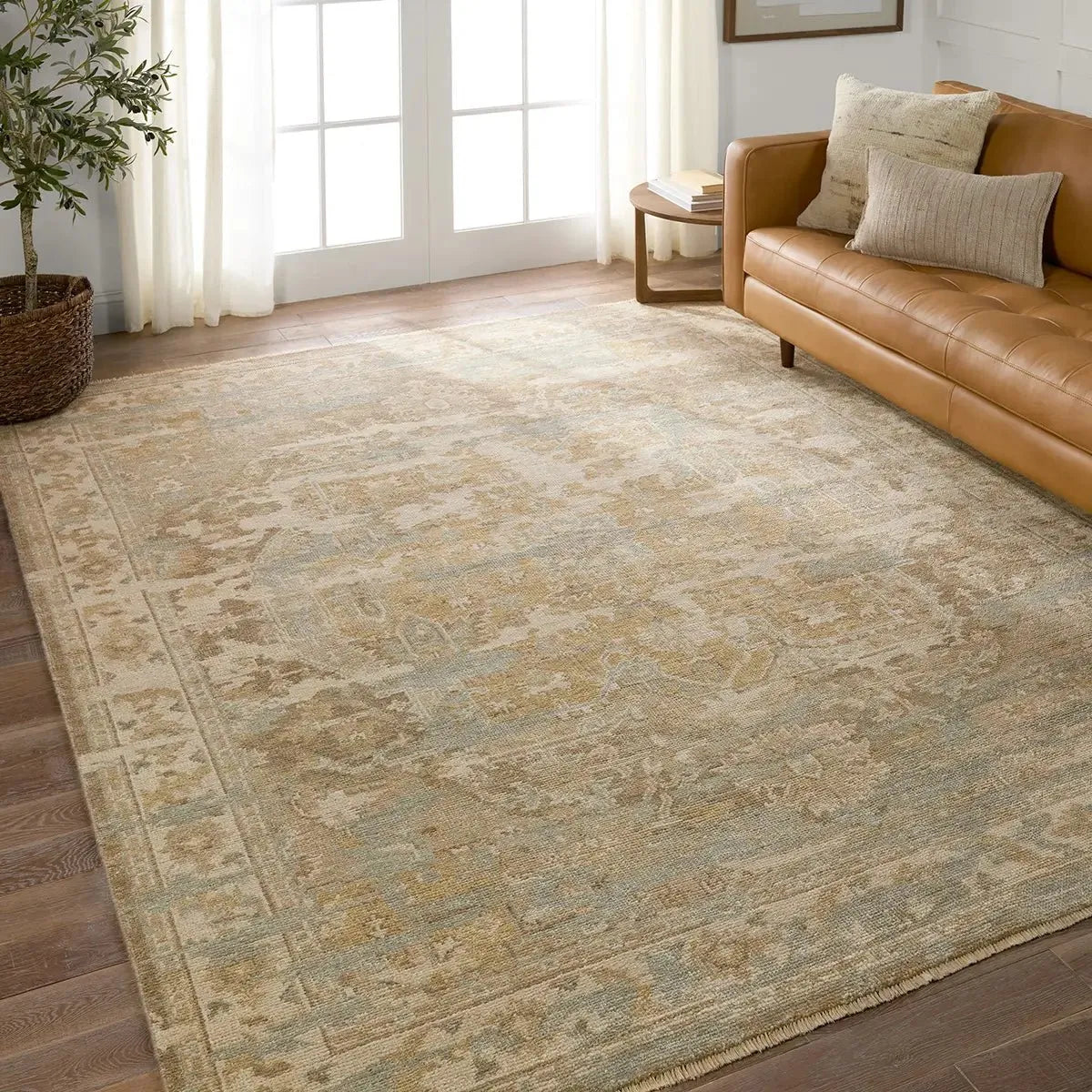 Rhapsody RHA17 Khaki/Slate Rug - Baconco