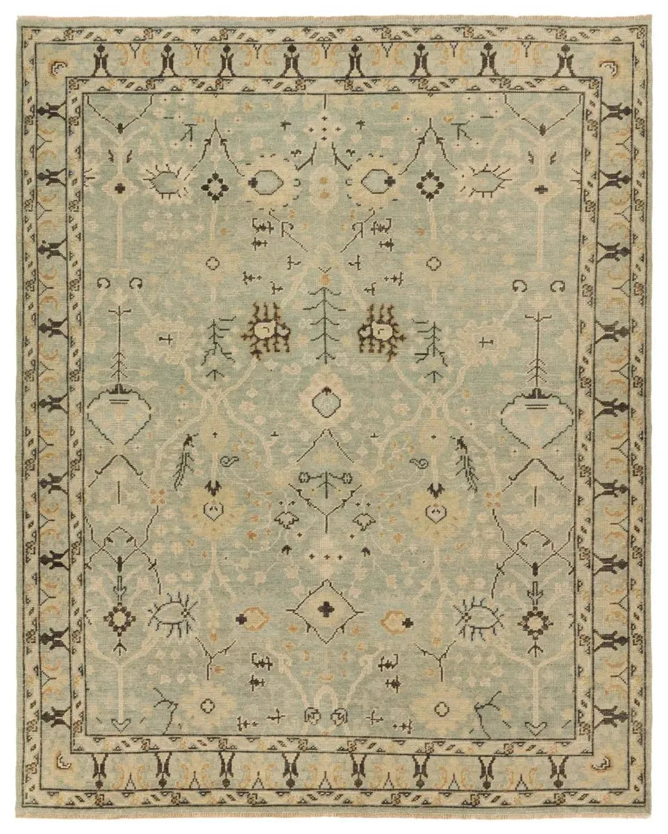 Rhapsody RHA19 Light Blue/Tan Rug - Baconco