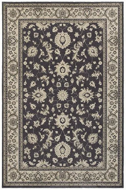 Richmond 117H Charcoal / Ivory Rug - Baconco