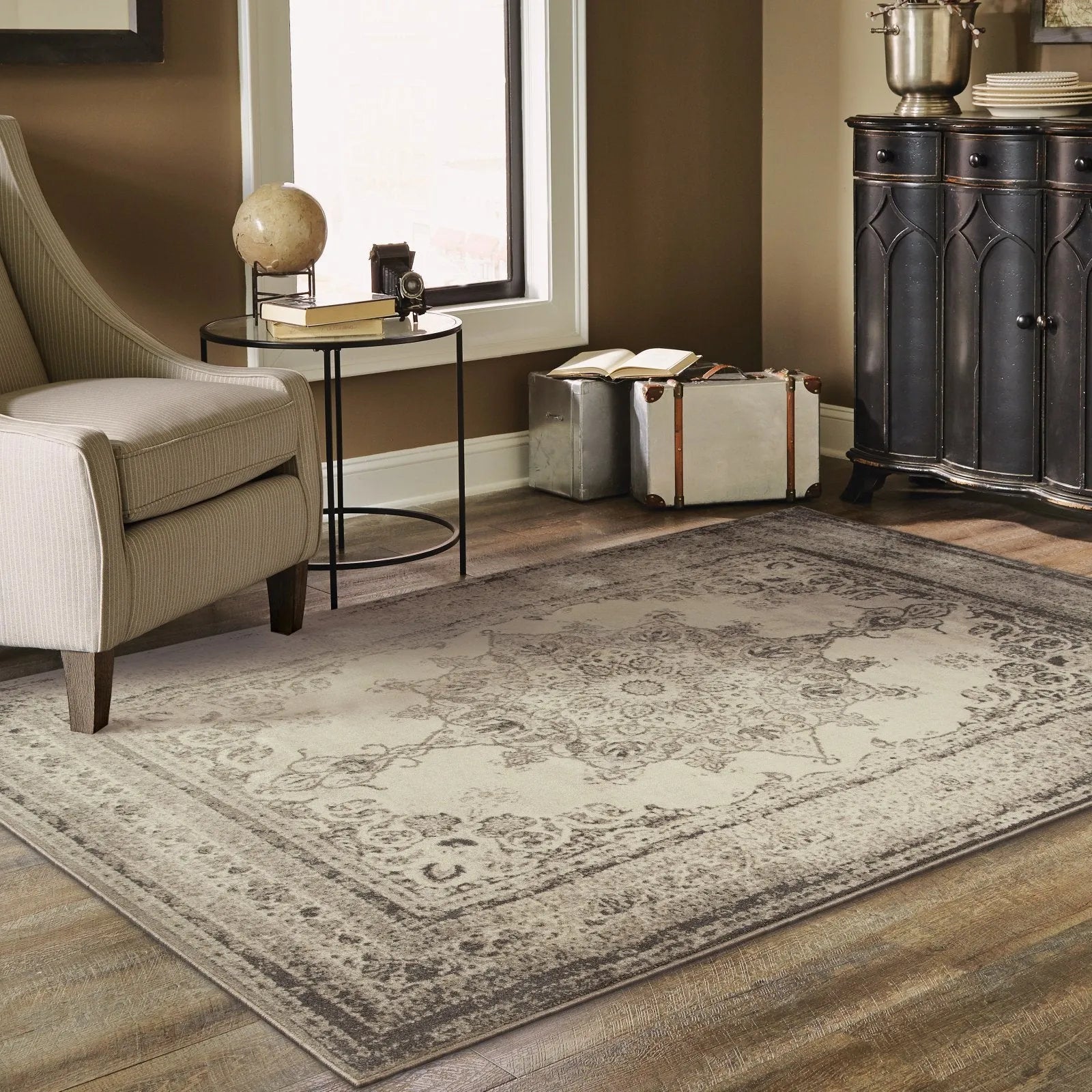 Richmond 1333Y Ivory / Grey Rug - Baconco