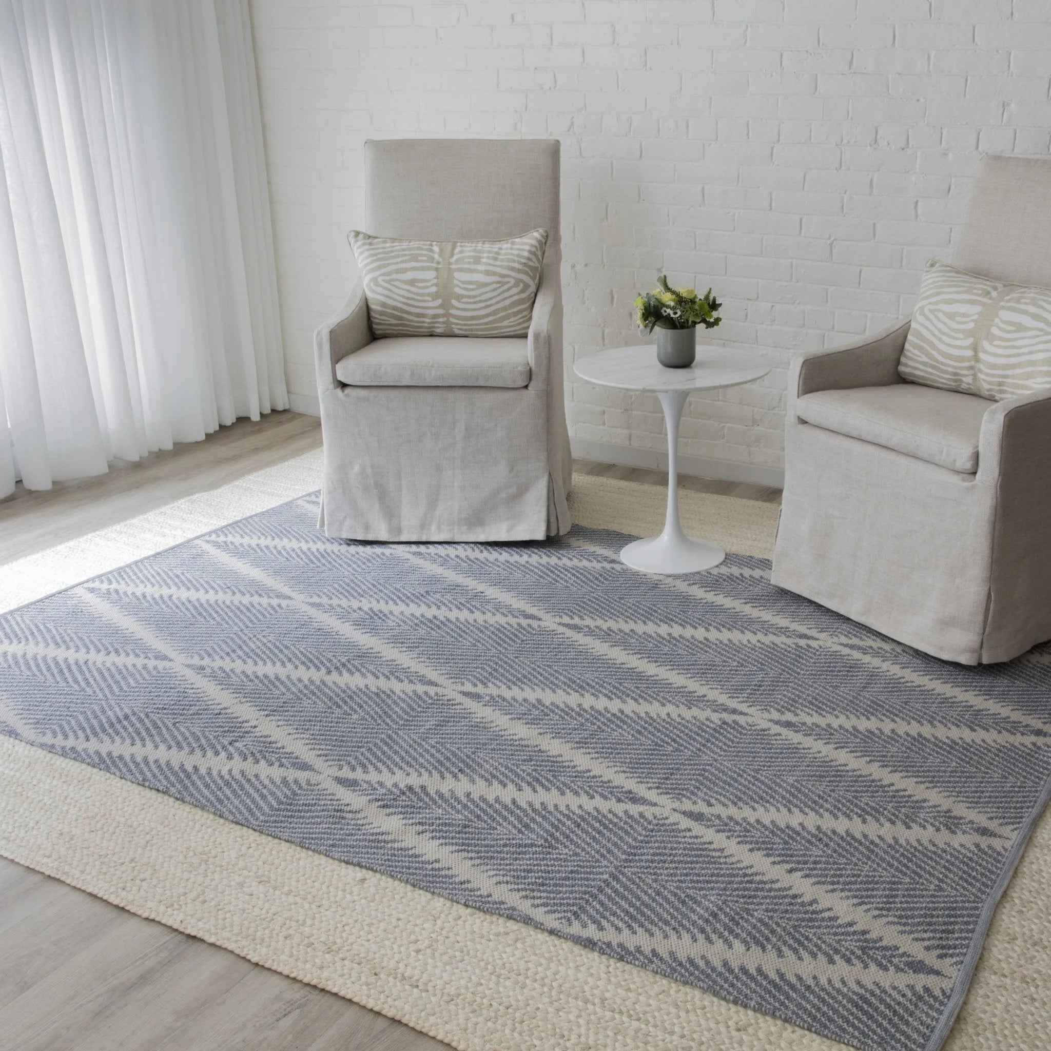 River By Erin Gates Riv-1 Beacon Denim Rug - Baconco