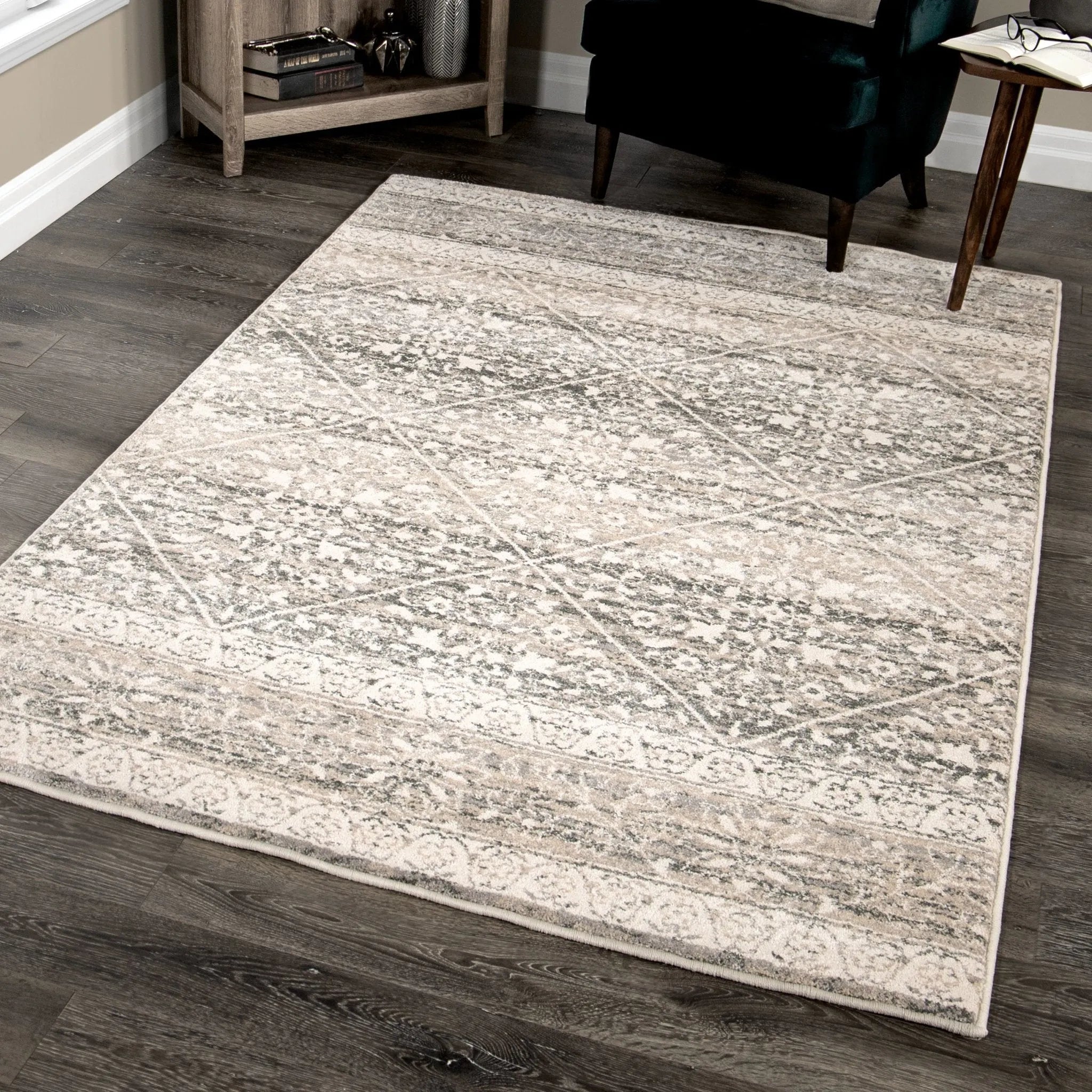 Riverstone 9007 Henderson Light Grey Rug - Baconco