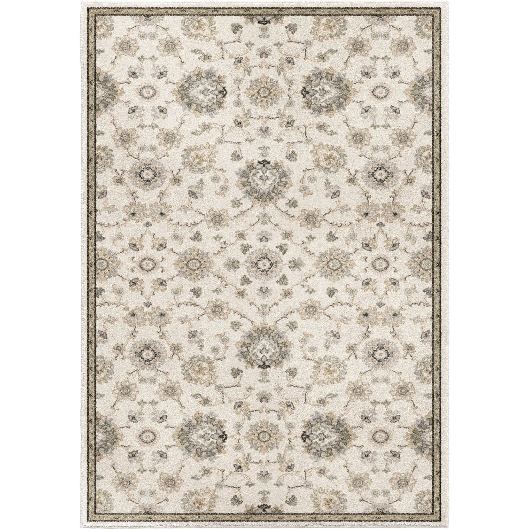 Riverstone 9013 Manor Sarouk Soft White Rug - Baconco