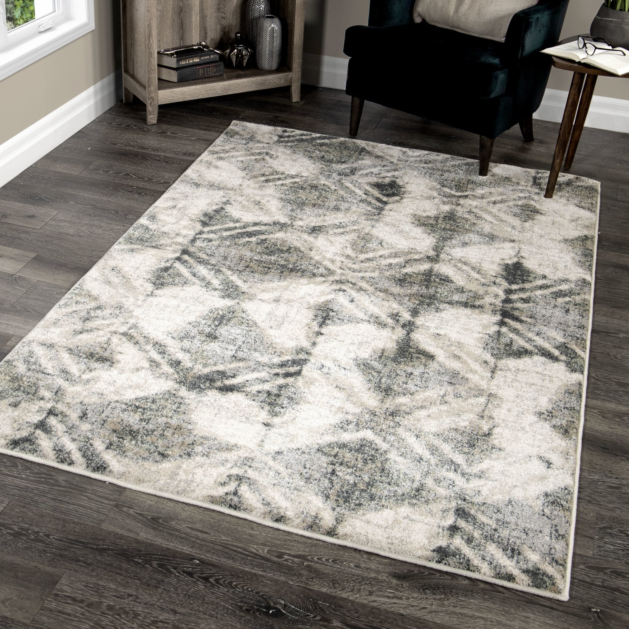 Riverstone 9015 Maverick Cloud Grey Rug - Baconco