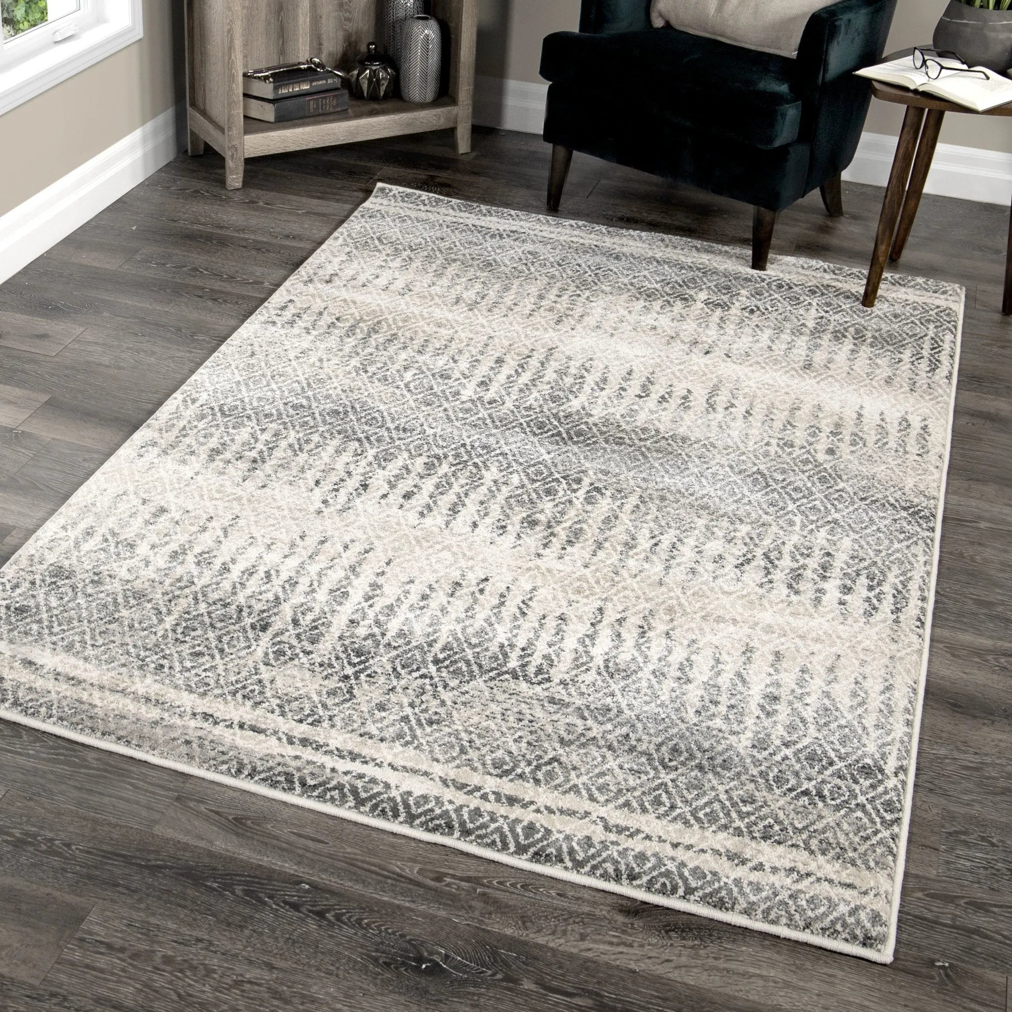 Riverstone 9019 Pinnacle Cloud Grey Rug - Baconco