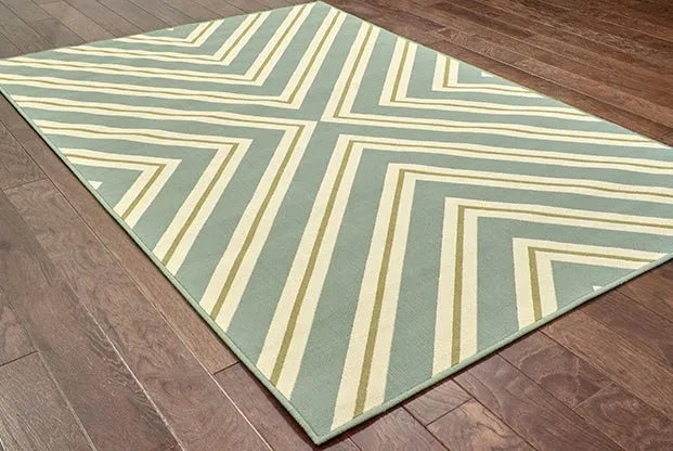 Riviera 4589A Blue/ Ivory Rug - Baconco