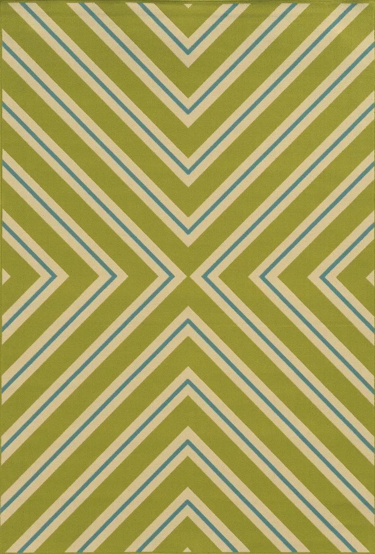 Riviera 4589M Green/ Ivory Rug - Baconco