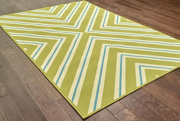 Riviera 4589M Green/ Ivory Rug - Baconco