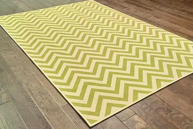 Riviera 4593K Green/ Ivory Rug - Baconco