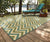 Riviera 4593U Green/ Blue Rug - Baconco