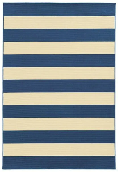 Riviera 4768F Blue/ Ivory Rug - Baconco