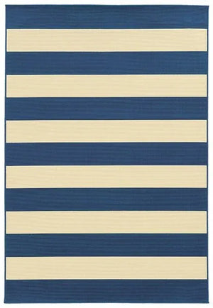 Riviera 4768F Blue/ Ivory Rug - Baconco