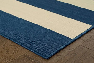 Riviera 4768F Blue/ Ivory Rug - Baconco