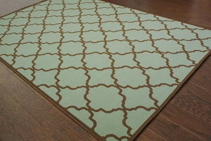 Riviera 4770A Blue/ Brown Rug - Baconco