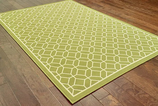 Riviera 4771B Green/ Ivory Rug - Baconco