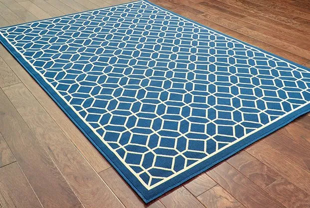 Riviera 4771G Blue/ Ivory Rug - Baconco