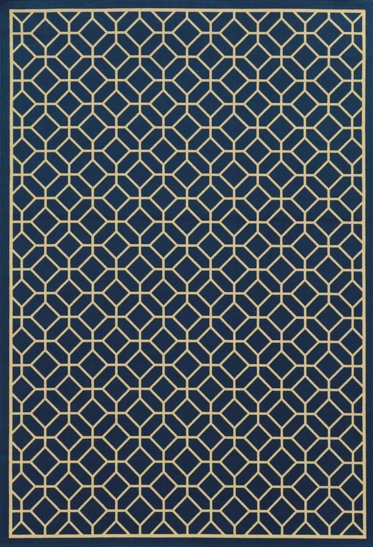 Riviera 4771G Blue/ Ivory Rug - Baconco