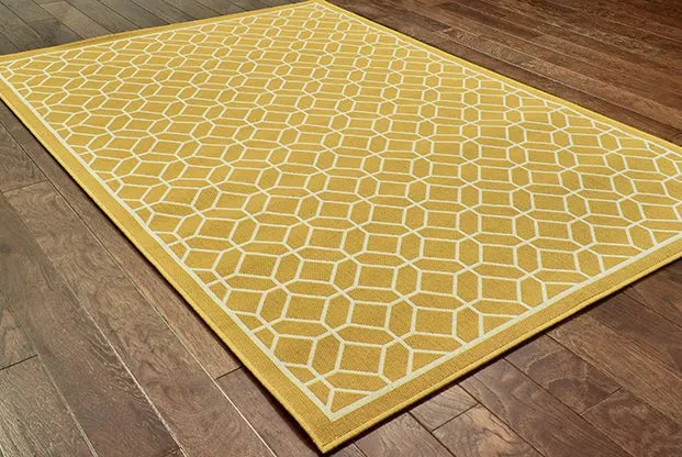 Riviera 4771H Gold/ Ivory Rug - Baconco