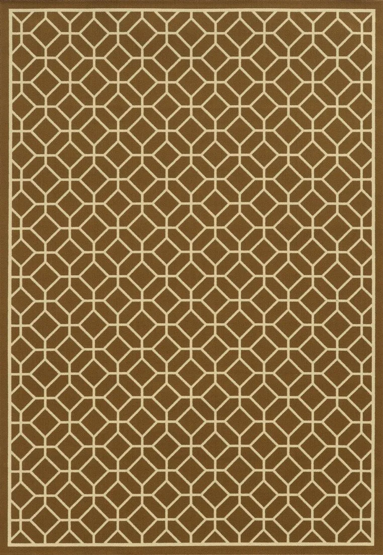 Riviera 4771L Brown/ Ivory Rug - Baconco