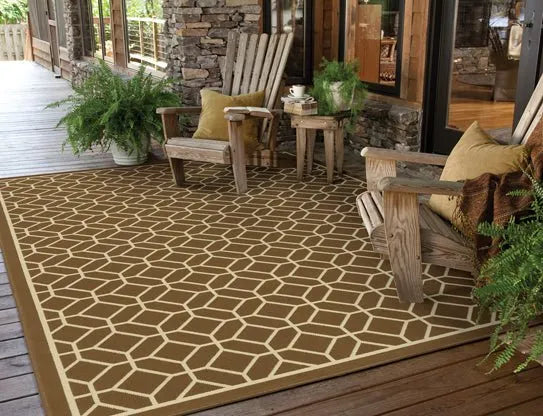 Riviera 4771L Brown/ Ivory Rug - Baconco