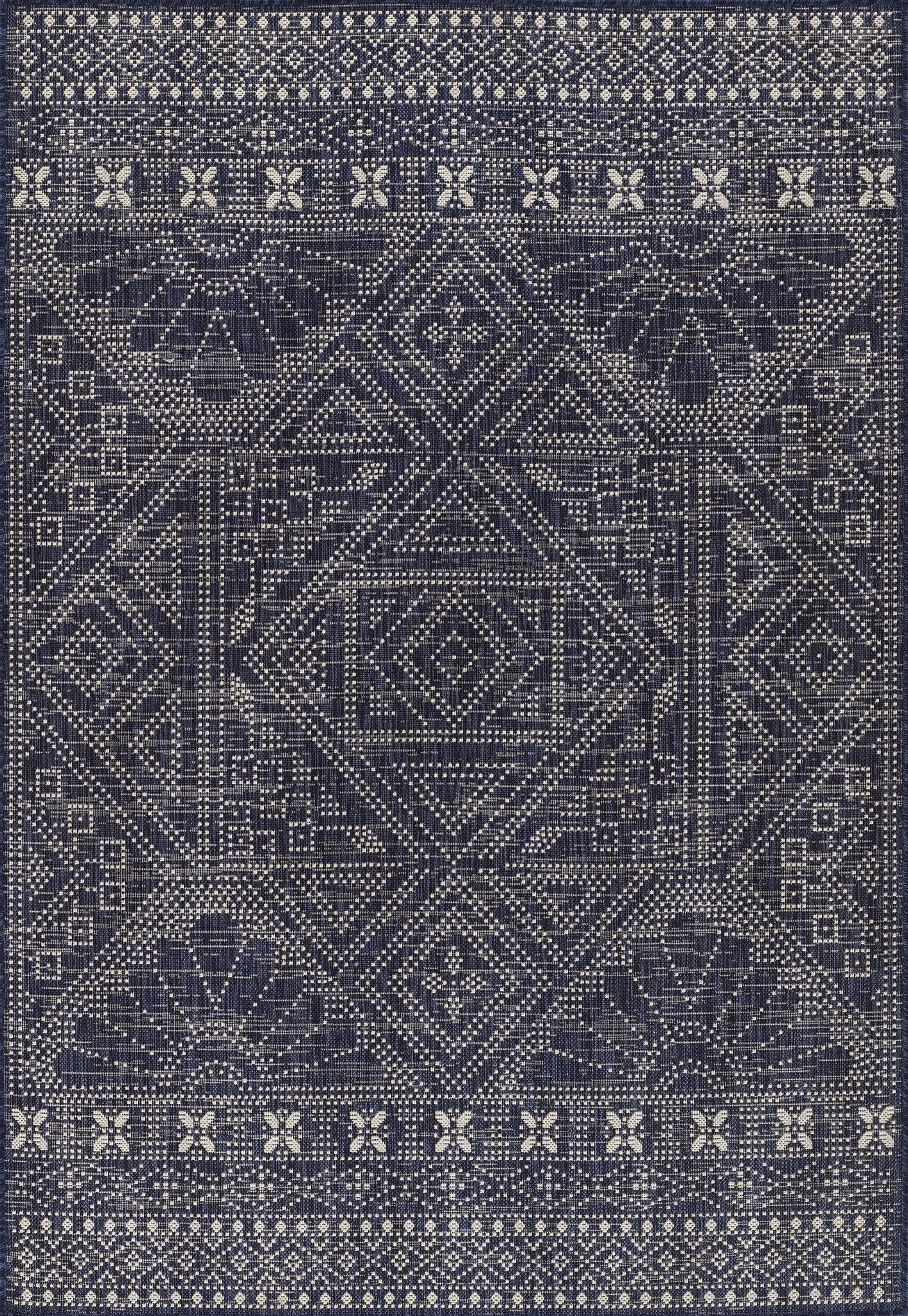 Riviera Rv-03 Navy Rug - Baconco