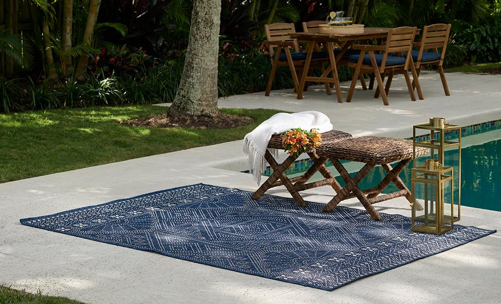 Riviera Rv-03 Navy Rug - Baconco