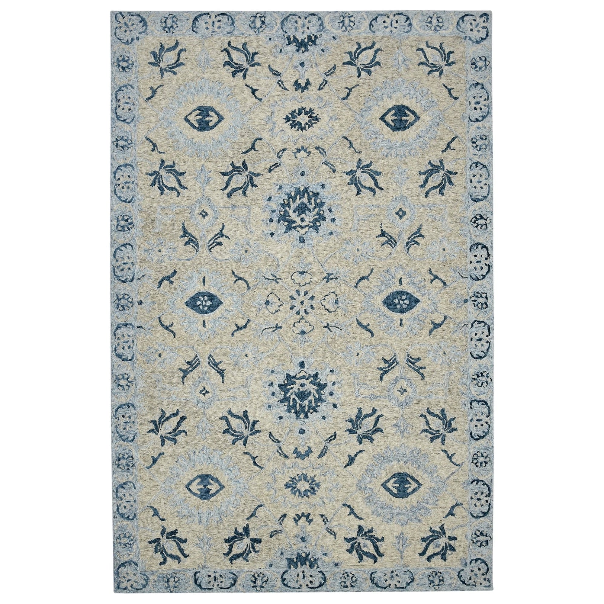 Romania ROM-2 Light Blue Rug - Baconco