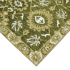 Romania ROM-6 Olive Green Rug - Baconco