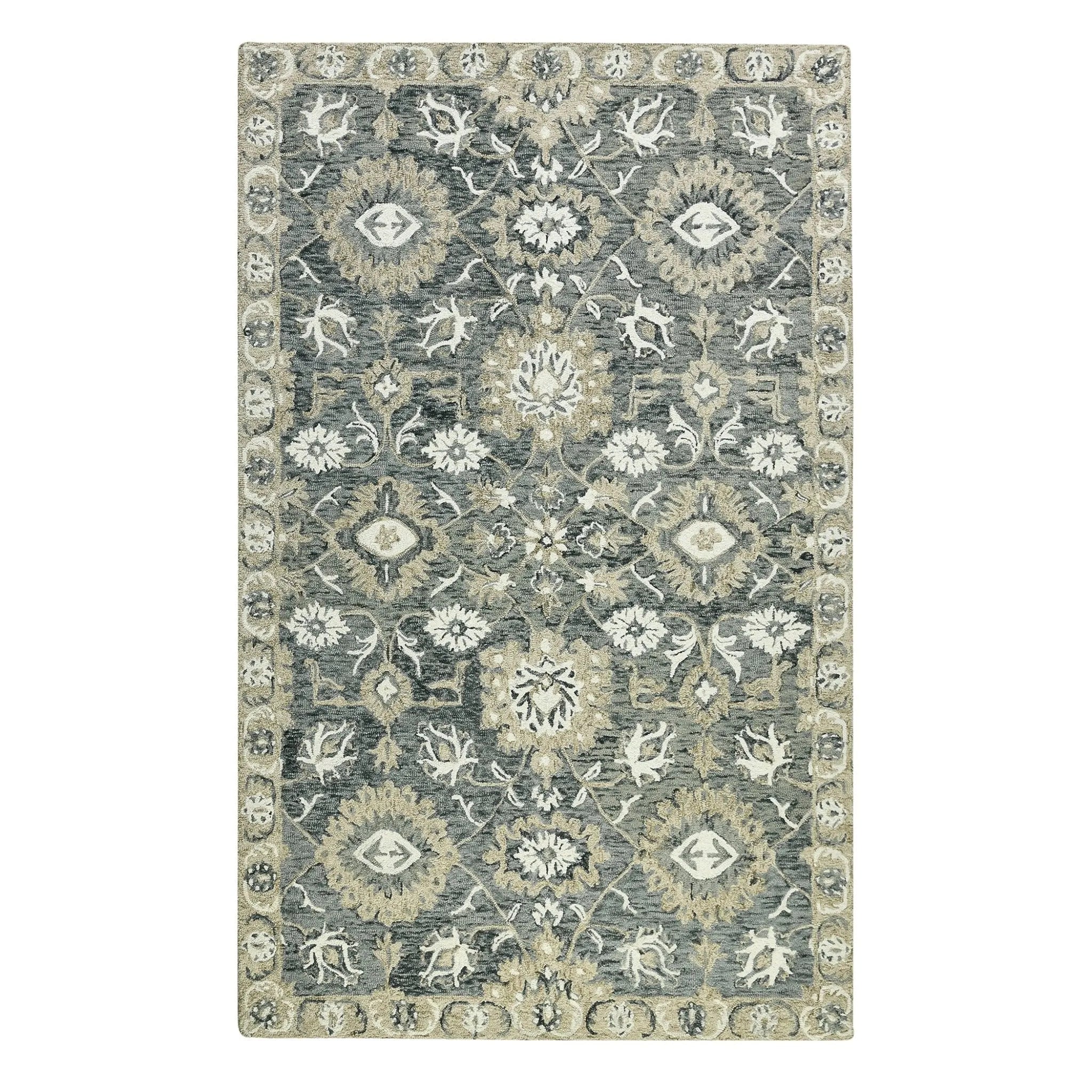 Romania ROM-7 Grey Rug - Baconco