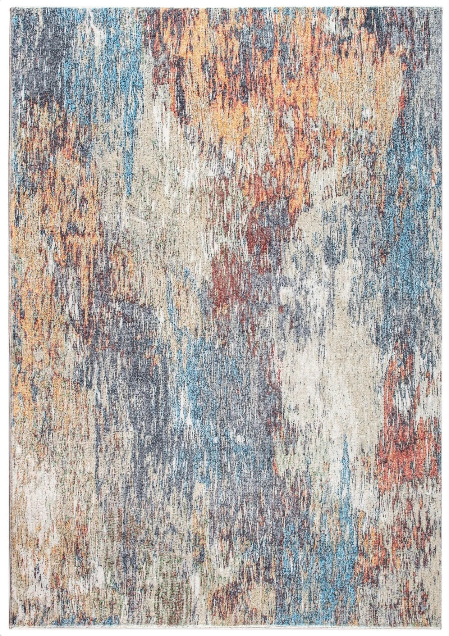 Roxy 2801 Blue/Red Mirage Rug - Baconco