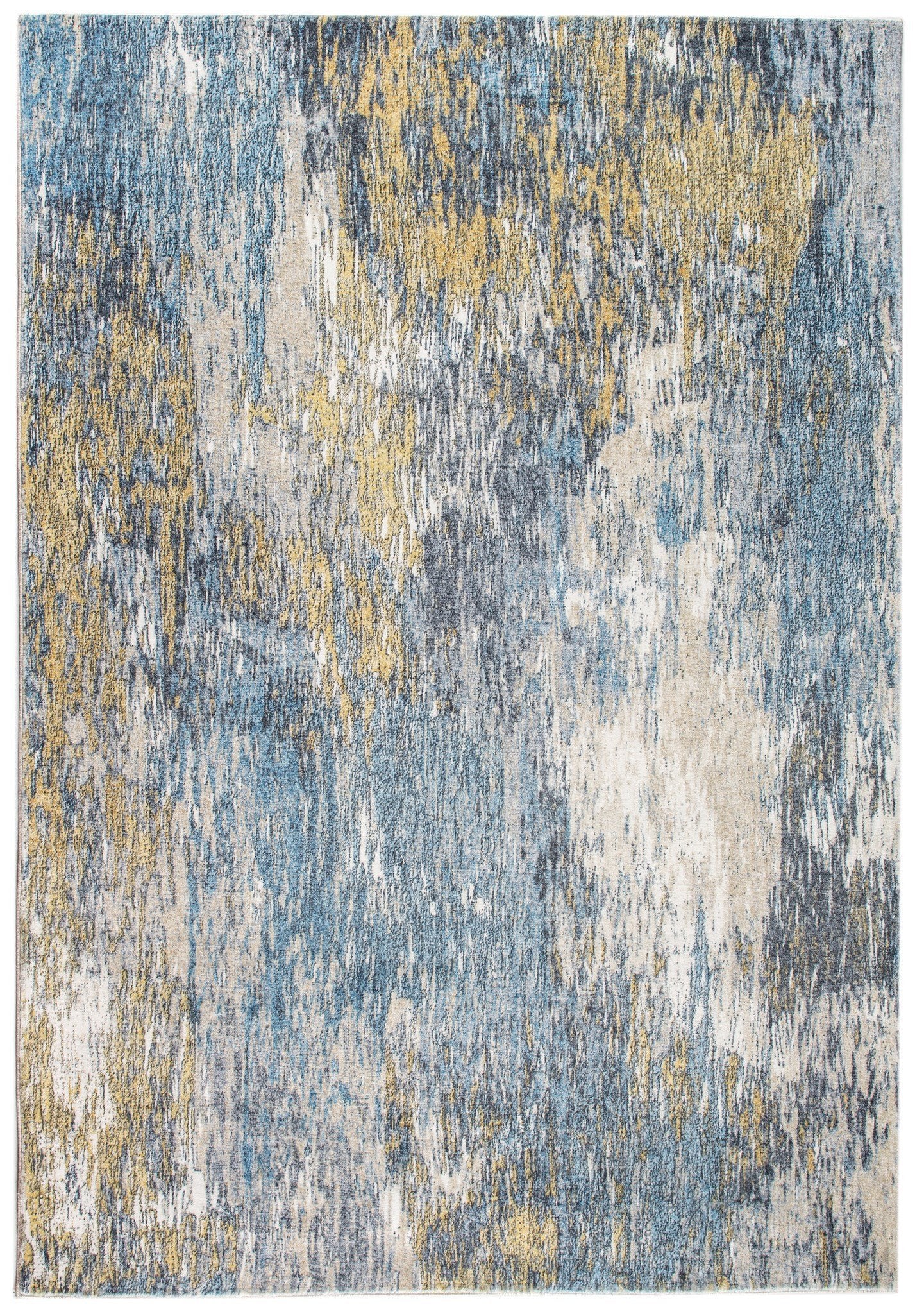 Roxy 2802 Blue/Gold Mirage Rug - Baconco