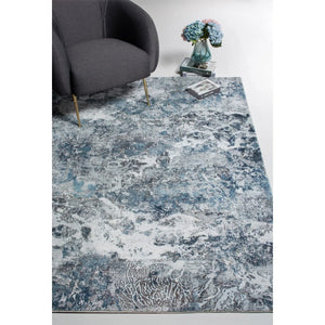 Roxy 2804 Grey/Blue Galaxy Rug - Baconco