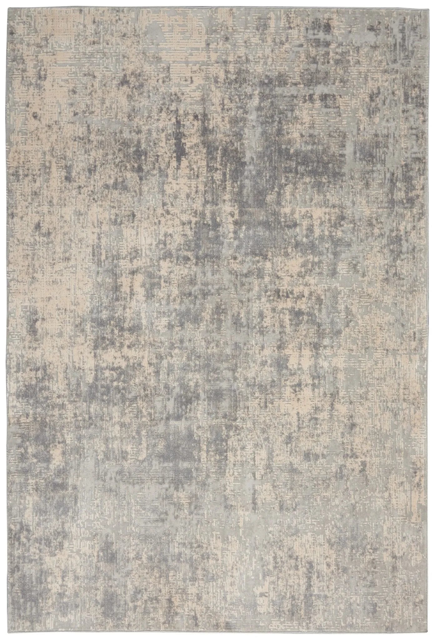 Rustic Textures RUS01 Ivory/Silver Rug - Baconco