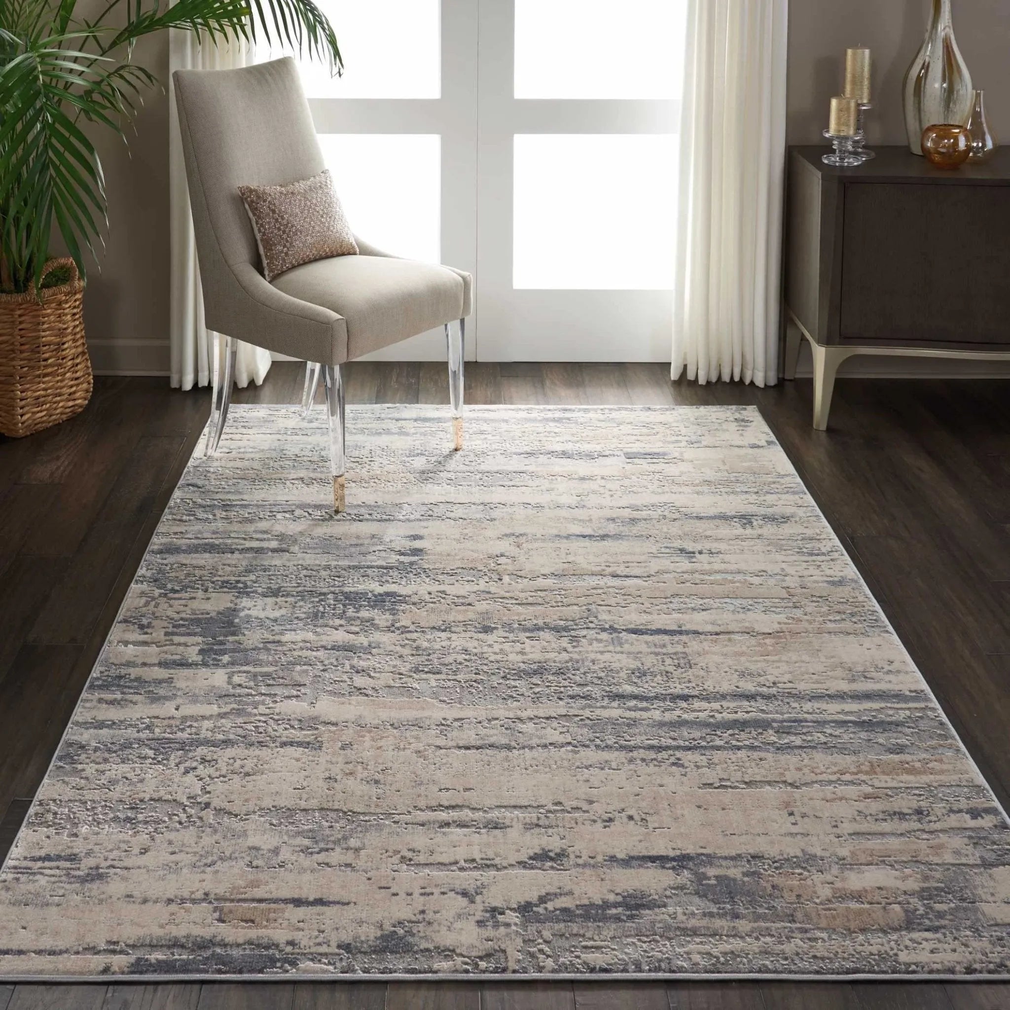 Rustic Textures RUS04 Beige/Grey Rug - Baconco