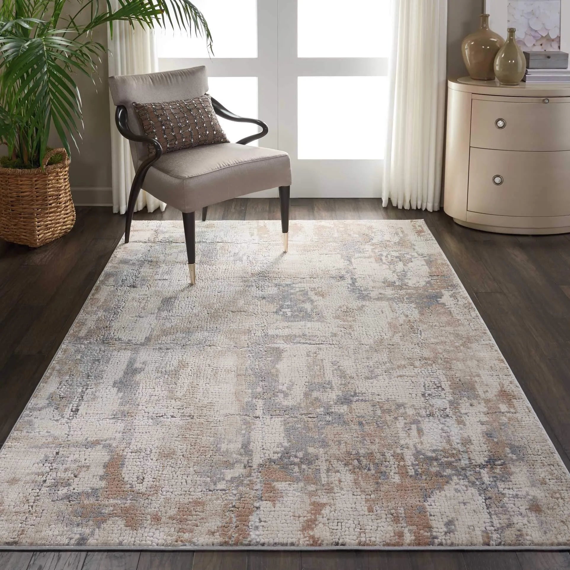 Rustic Textures RUS06 Beige/Grey Rug - Baconco