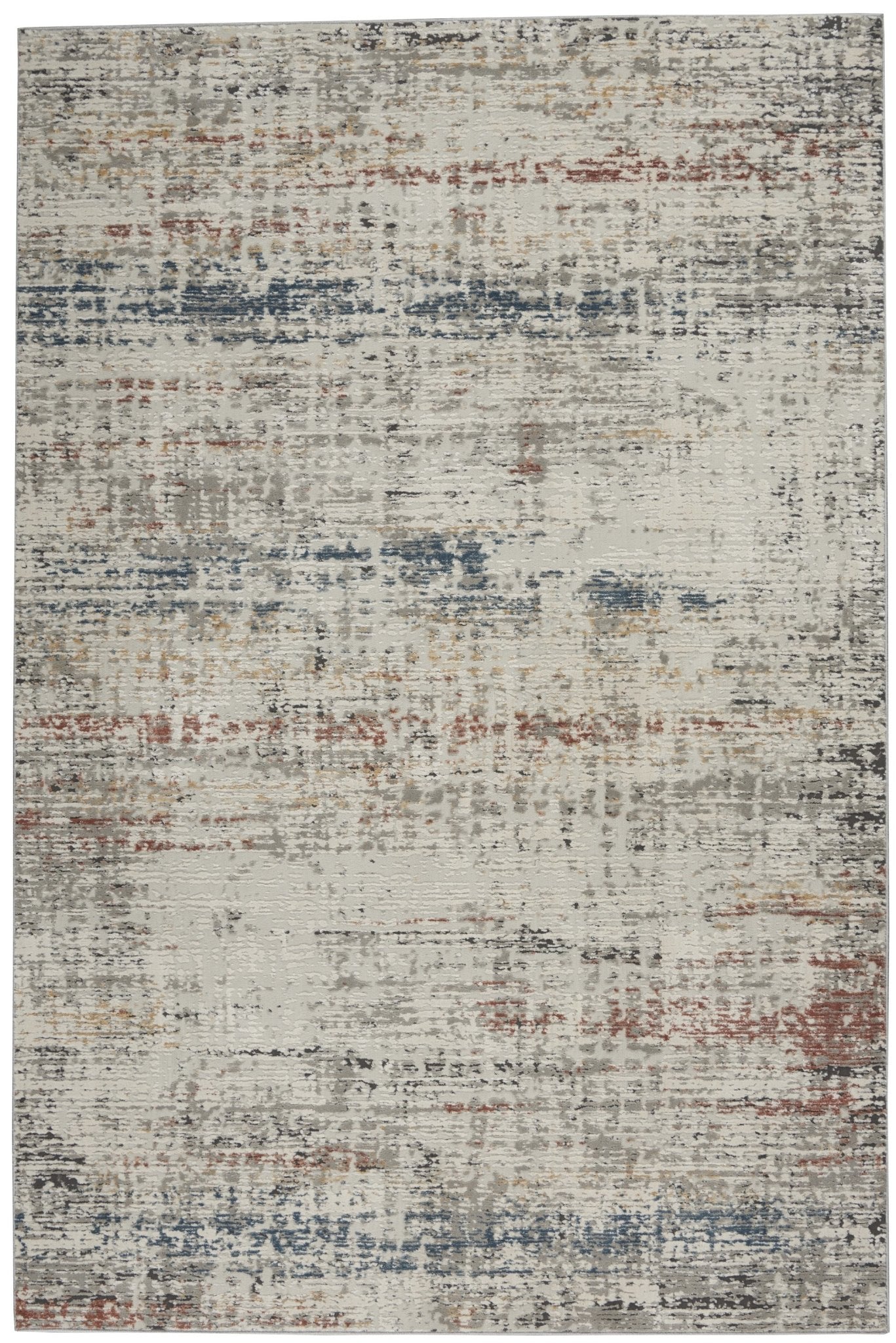 Rustic Textures RUS14 Light Grey Multi Rug - Baconco